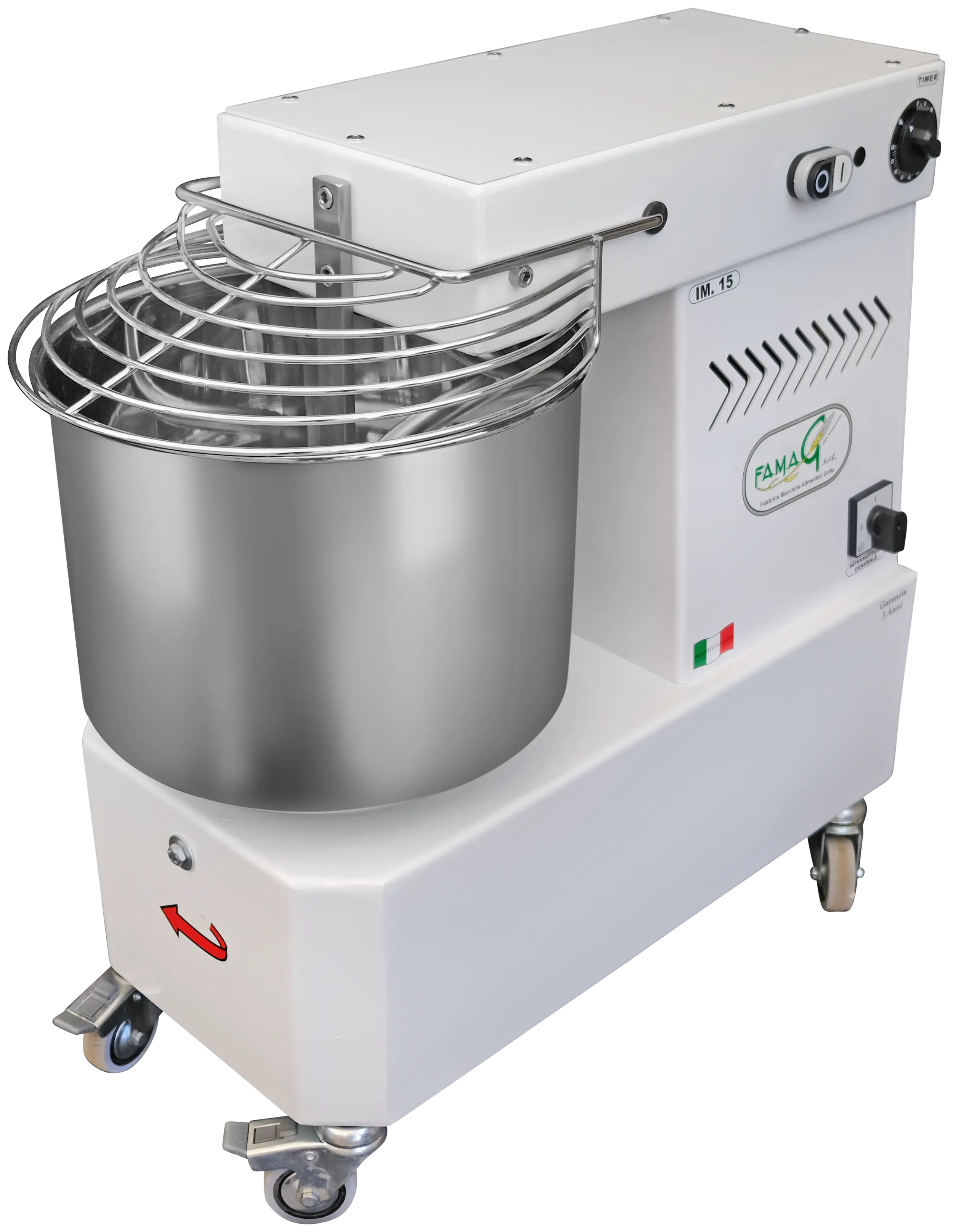 Immagine impastatrici a spirale testa fissa 10-20KG