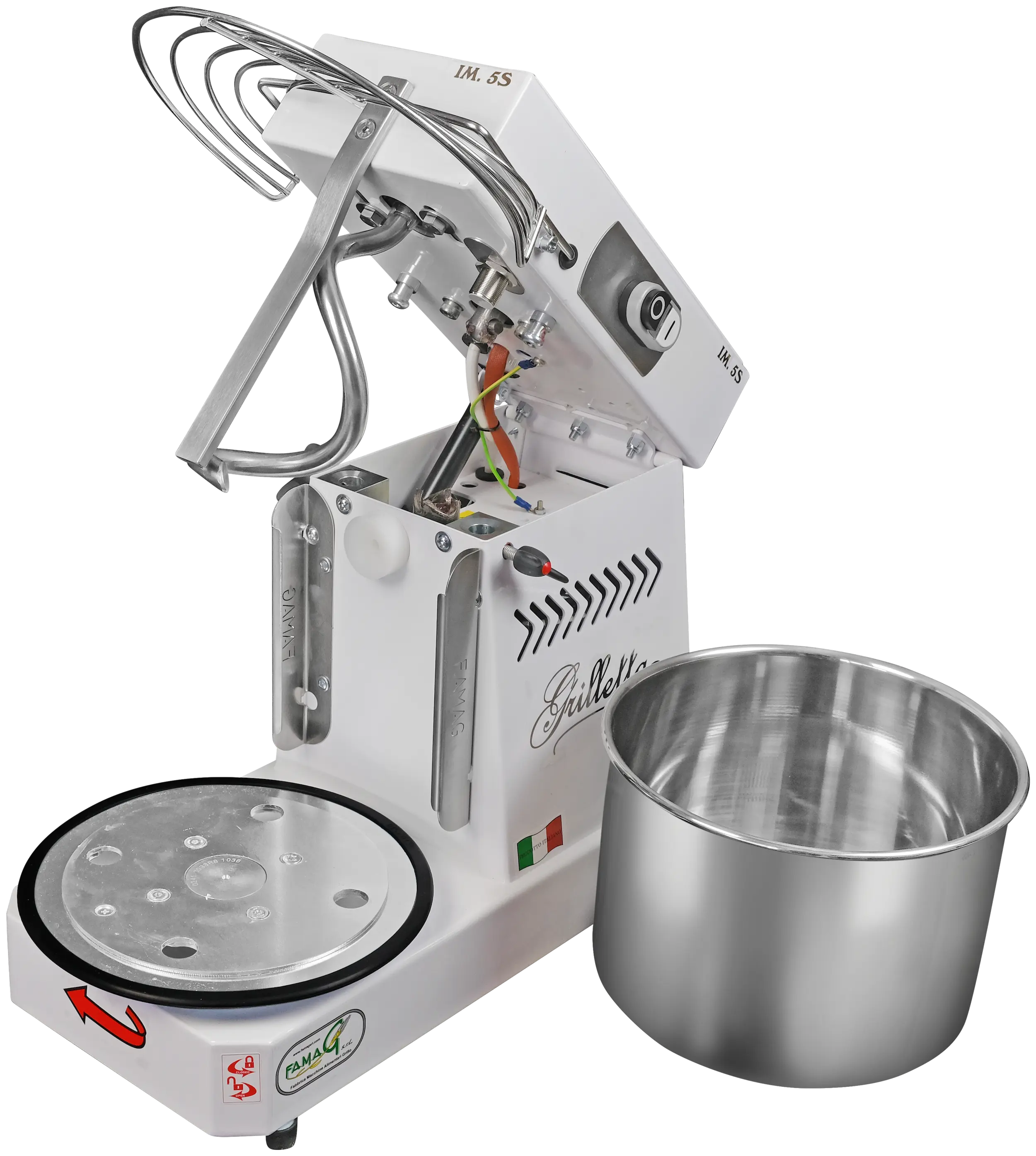 Immagine impastatrici a spirale testa ribaltabile