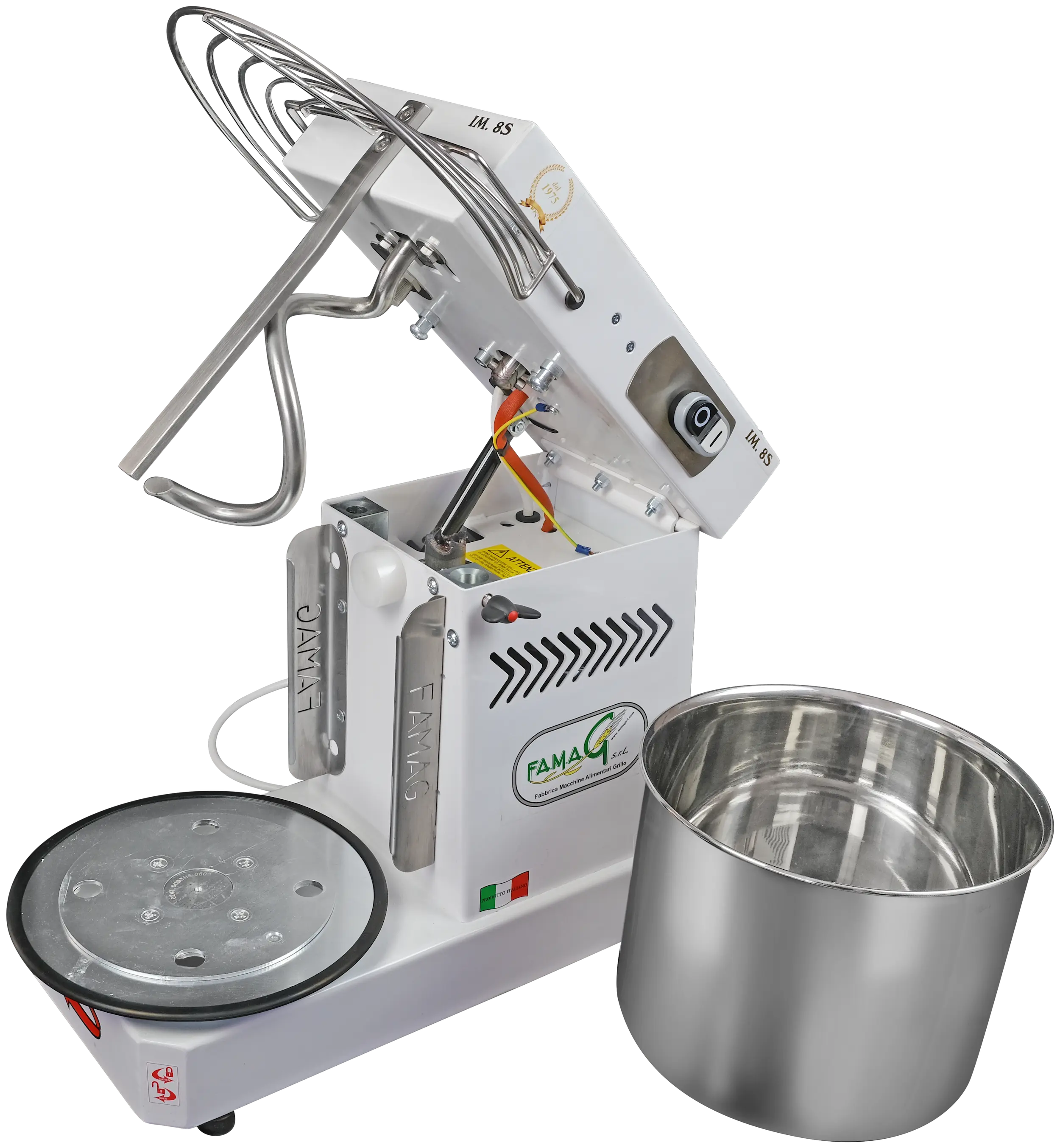 Immagine impastatrici a spirale testa ribaltabile 8KG