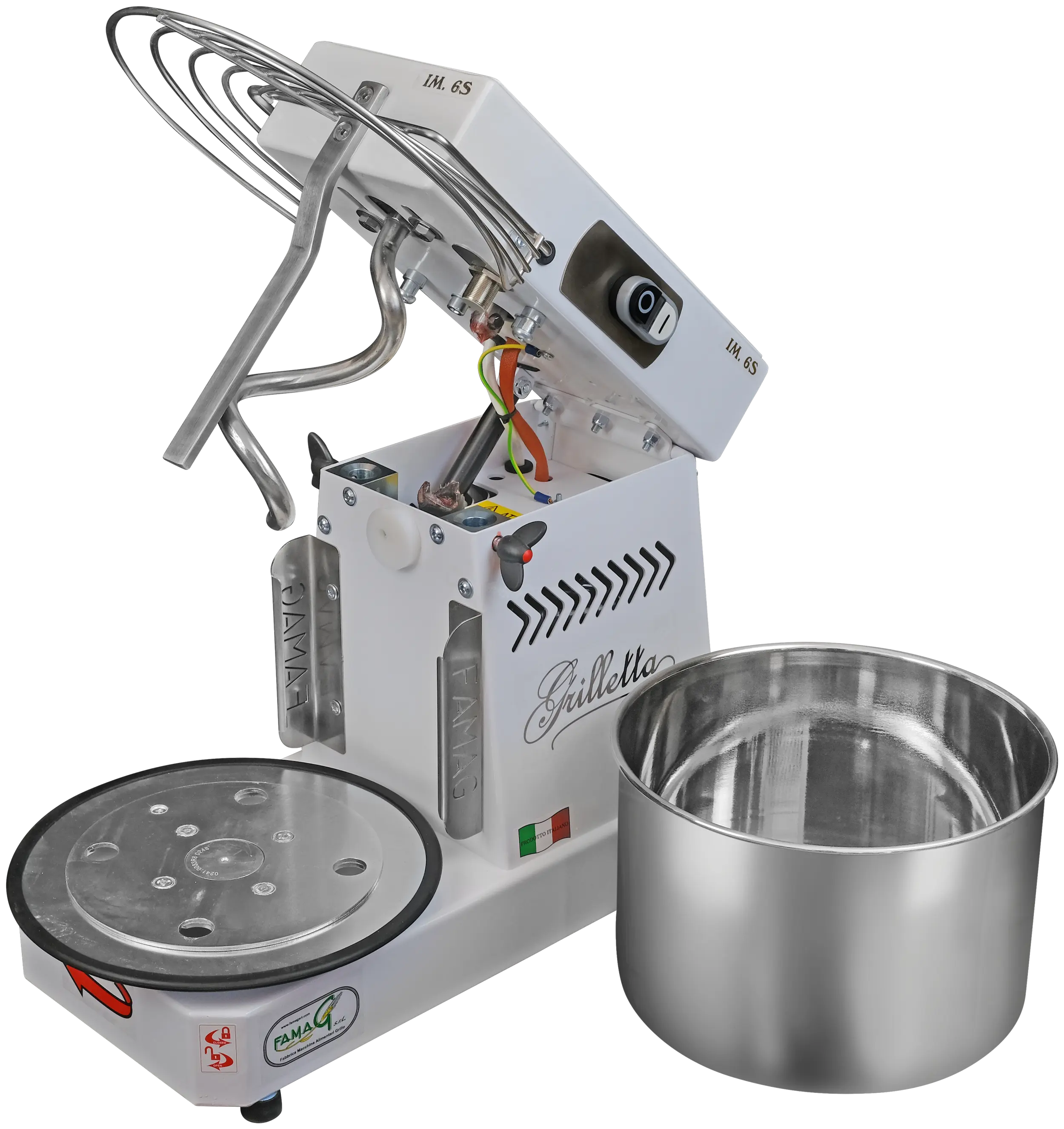 Immagine impastatrici a spirale testa ribaltabile 6KG